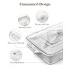 MALACASA Large Casserole Dish with Lid, 4.4 Quart Ceramic Baking