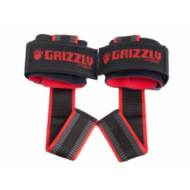 Grizzly Fitness Super Deluxe Lifting Straps Black/Red