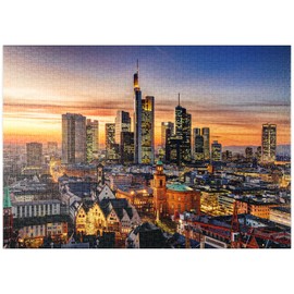 Frankfurt Am Main By Night, Germany - Premium 1000 pieces Puzzle - MyPuzzle special collection from Puzzle Galaxy