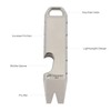 Titanium Mini EDC Pry Bar, Mini Crowbar, Multi-tool Scraper Opener,