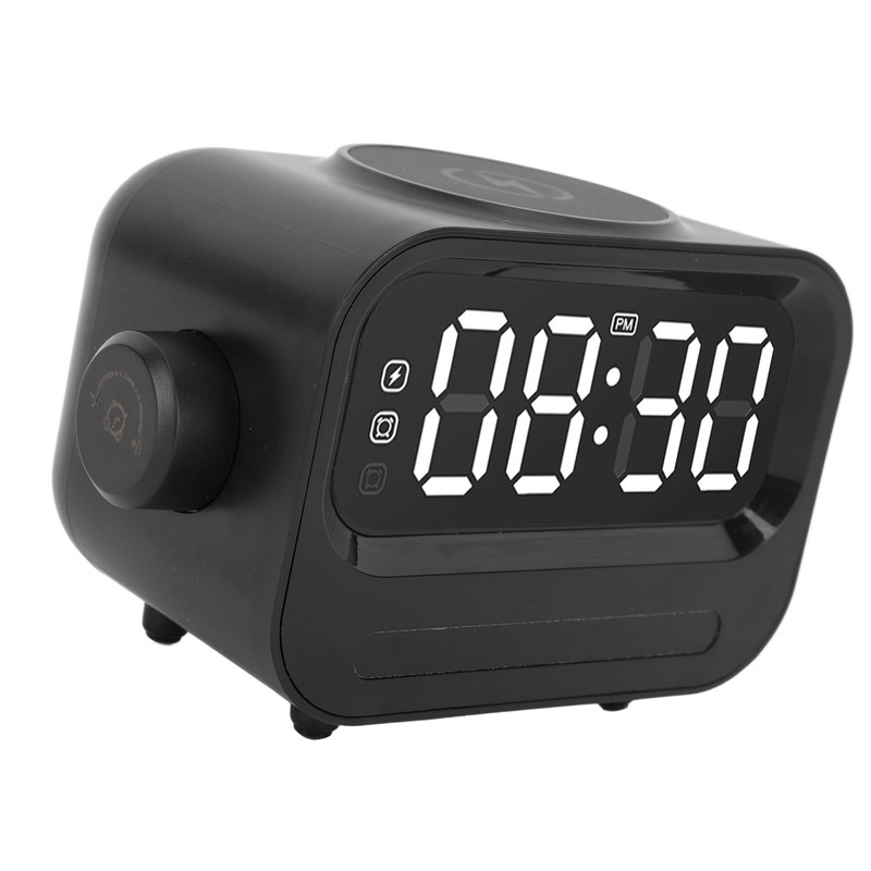 3 in 1 Digital Alarm Clock LED Display 15W 2