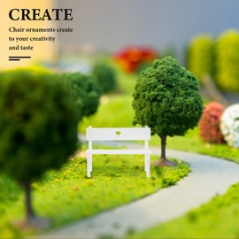 BESPORTBLE Micro Landscape Chair Mini Garden Bench Mini Chair Furniture Model Miniature Dollhouse Furniture Dollhouse Miniature Bench Miniature Park Bench Dollhouse Accessories Mini Bench Decoration