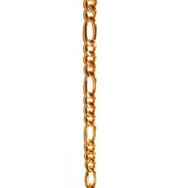 apop nyc Rose Goldtone Sterling Silver Figaro Chain Necklace 30 inch Unisex 4mm [Jewelry]