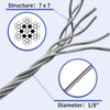 LuckIn 1/8" Stainless Steel Cable 300FT, T316 Aircraft Cable for