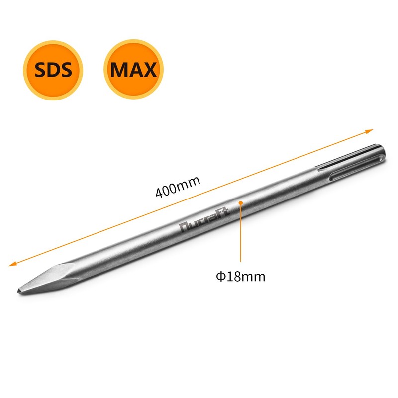 Nucraft Channel Chisel SDS-PLUS, 22 x 250 mm, Hollow Chisel