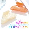 BARTOSI Acrylic Hair Claw Clips White Medium Claw Clips Nonslip