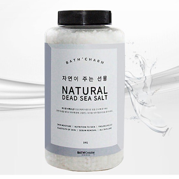 Bath Charm Dead Sea Salt Bath Salt 1Kg Natural/Spoon +