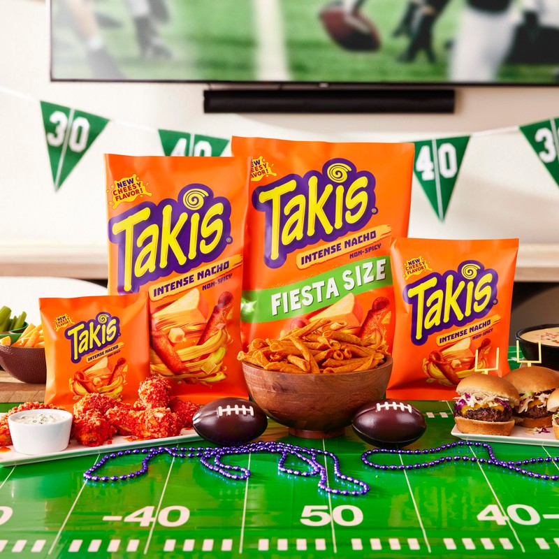 Takis Intense Nacho 17 oz Fiesta Size Bag, Cheese Flavored