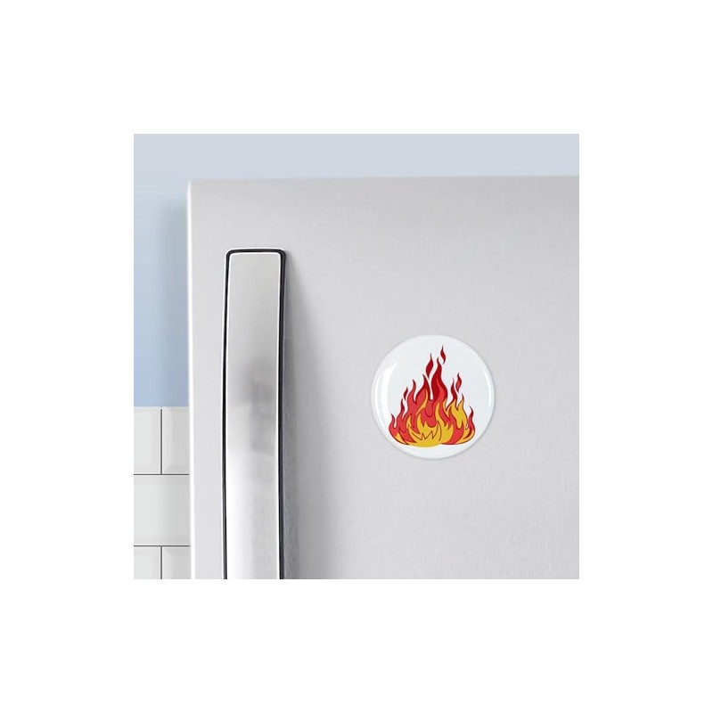 CafePress FIRE FLAMES Magnets 2.25" Round Magnet, Refrigerator Magnet