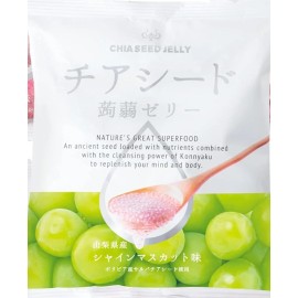 Wakasho Chia Seed Jelly - Muscat Flavor 6.1oz / 175g (3 Pack, 18.3oz)