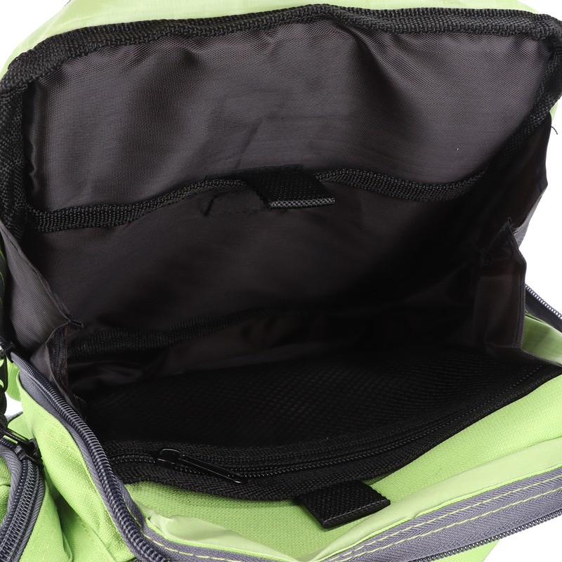 Polyester Multifunctional Fishing Tackle Crossbody Bag with Adjustable Shoulder Straps(Green
