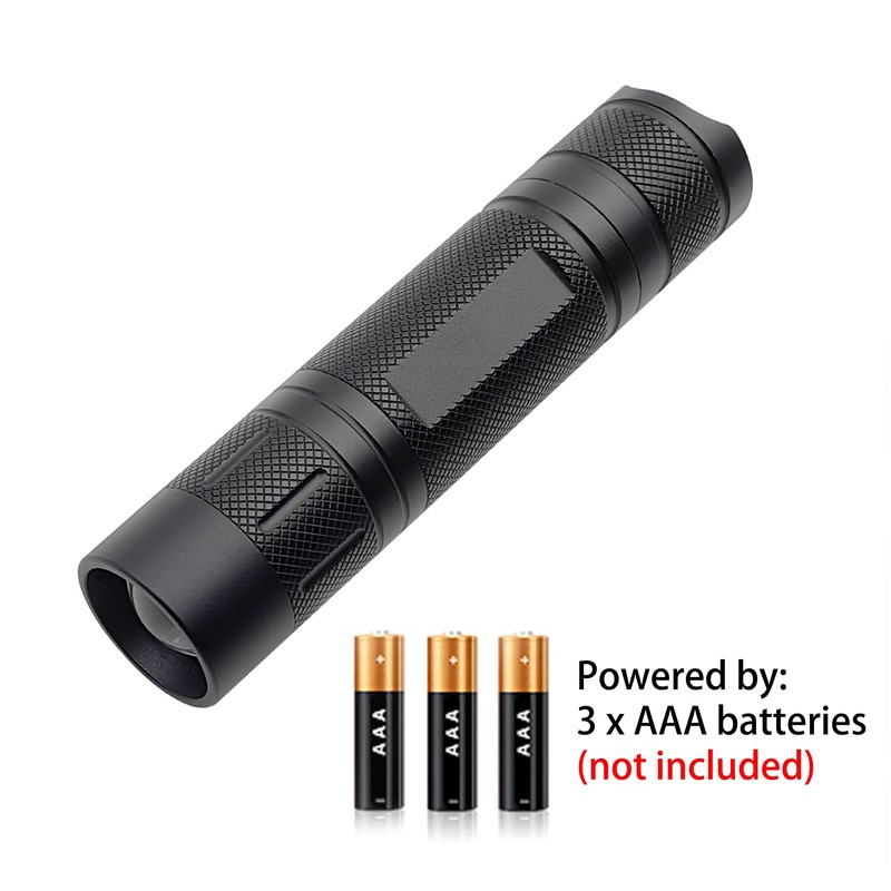 XINFEIBEI Green Light Flashlight, Zoomable Single Mode Green LED Flashlights