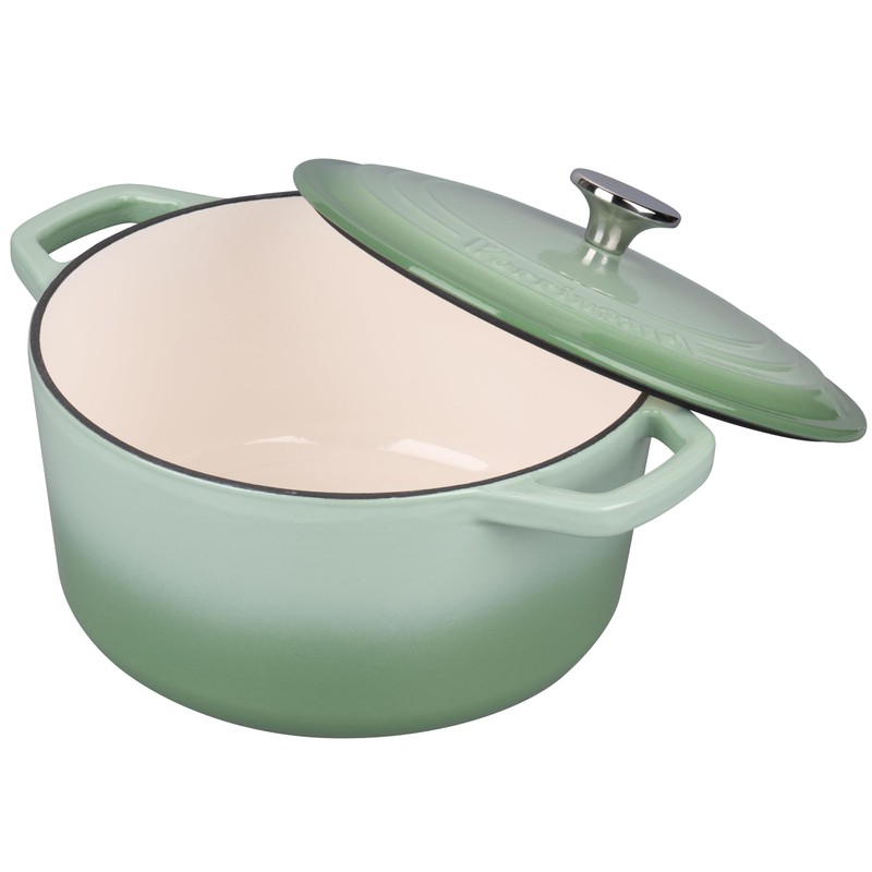 VORRINGARD Enameled Cast Iron Dutch Oven Pot with Lid, for