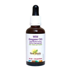 New Roots Herbal - Wild Oregano C93-30ml - Wild Oregano Oil Drops - Wild Mediterranean Oregano Oil Organic Liquid Drops - 93% Carvacrol Oregano Oil of Wild Oregano Organic Oregano Oil Drops