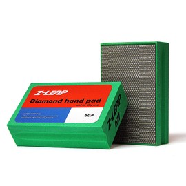 Z-LEAP Diamond Hand Polishing Pads Coarse Grit 60 for Granite Marble Concrete Glass Sanding Block