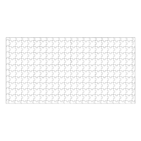 Hygloss Products Blank Community Puzzle - Create-A-Size - Fun Group Activity - Great for Parties, Weddings, Classroom, Office & More - Approx. 84” x 44” - 200 Center Pieces - 200 Guests