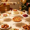 Pizza Stand, 2 Tier Pizza Rack for Party, Brass Metal
