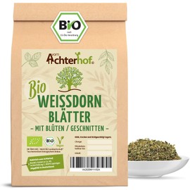 Weißdorn Tee BIO | 250g | Weißdornblätter mit Blüten Tee geschnitten lose | 100% Weißdorntee ohne Zusätze | vom Achterhof