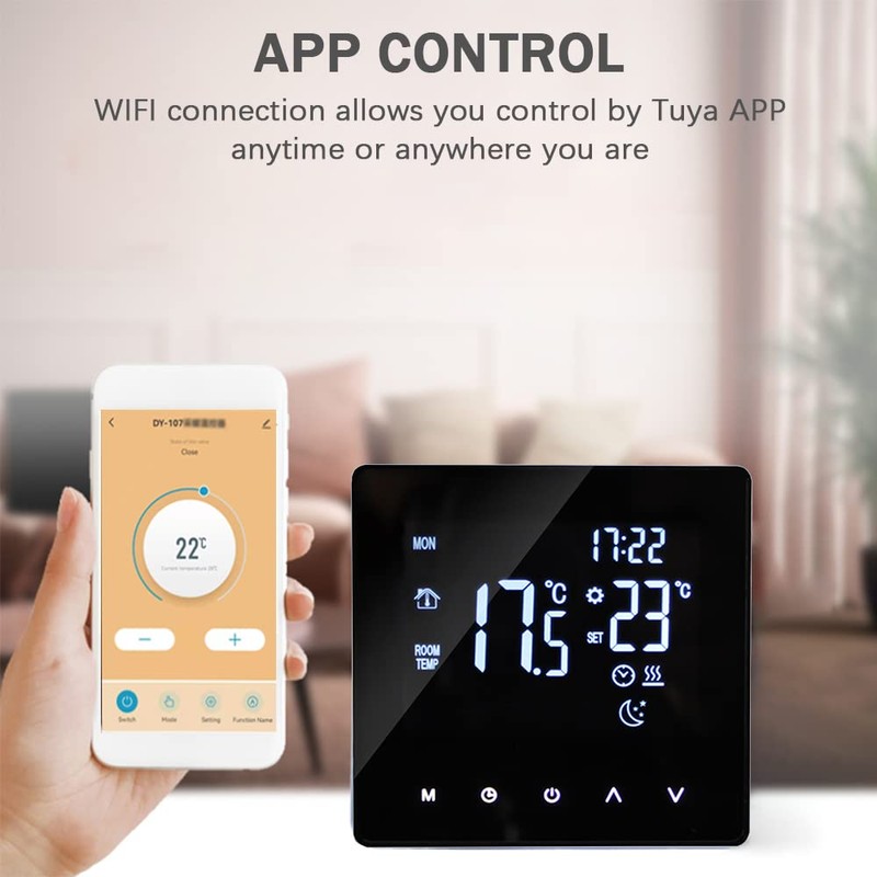 WiFi Smart Thermostat Temperature Controller for Electric Heating LCD Display