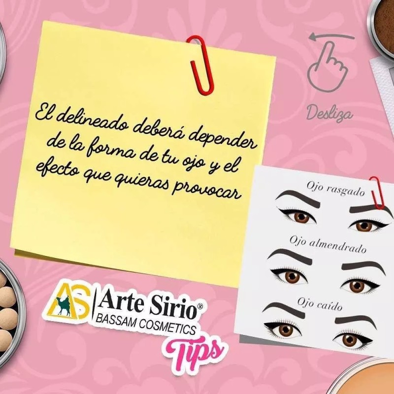 As bassam cosmetics Delineador En Plumón Resistente Al Agua Duración