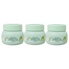 Tony Moly The Moist Green Tea Moisturizing Cream 100ml 3pcs / 토니모리 더 촉촉 그린티 수분크림 100ml 3개