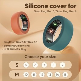 BO&DQQ 15 Pack Ultra-Thin Ring Cover Compatible with Oura Ring Gen 4/4 Ceramic,Gen 3 Horizon/Heritage, Anti-Scratch Elastic Silicone Smart Ring Protector Case for Men Women Working Out Gym