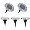 5Pcs Solar Power Underground Light Landscape Lamp 16 LED RainProof