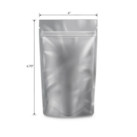 Loud Lock Mylar Bags 1,000 Count - 1/4 Ounce White/Clear Zip Seal Bags