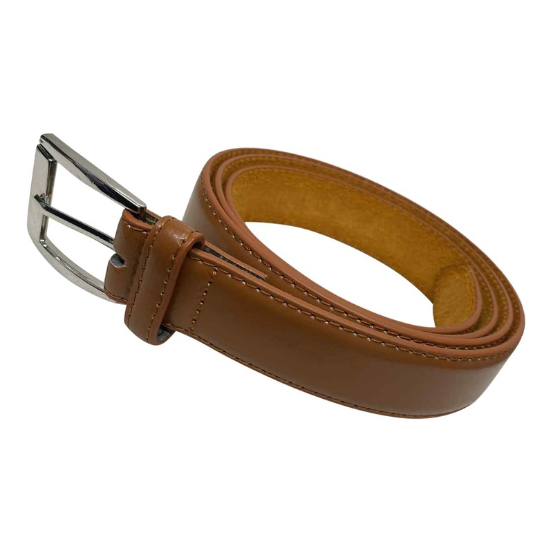 Men's Leather Lined Trouser Belt, 1" Wide, Great for Everyday