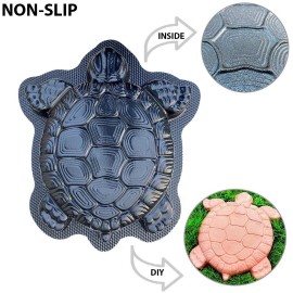 AUTUMN DIY Series Turtle Concrete Cement Stepping Stone Mold, Statue for Garden - Non-Slip
