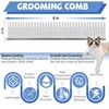 Professional 6 In Dual Tooth Pet Grooming Comb for Short-Haired