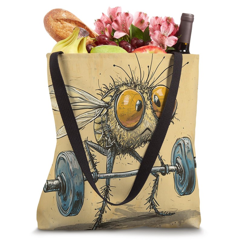 Abstract Wimpy Fly Lifting Barbell Weights Gym Bug Fit Art