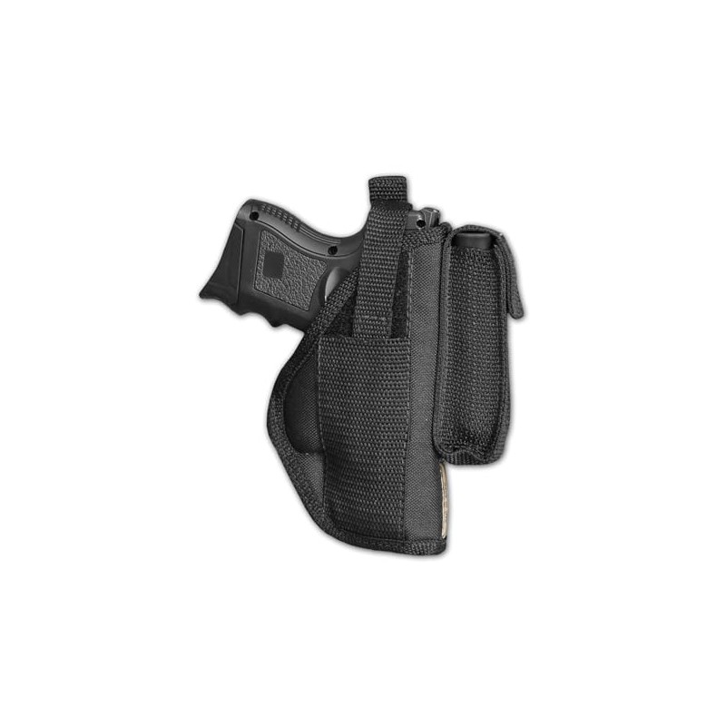 Barsony Gun OWB Belt Holster with Magazine Pouch for Springfield
