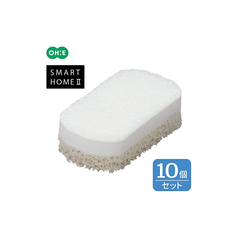 OHE Kitchen Sponge, Smart Home 2, Triple Sponge, White, Dishwashing