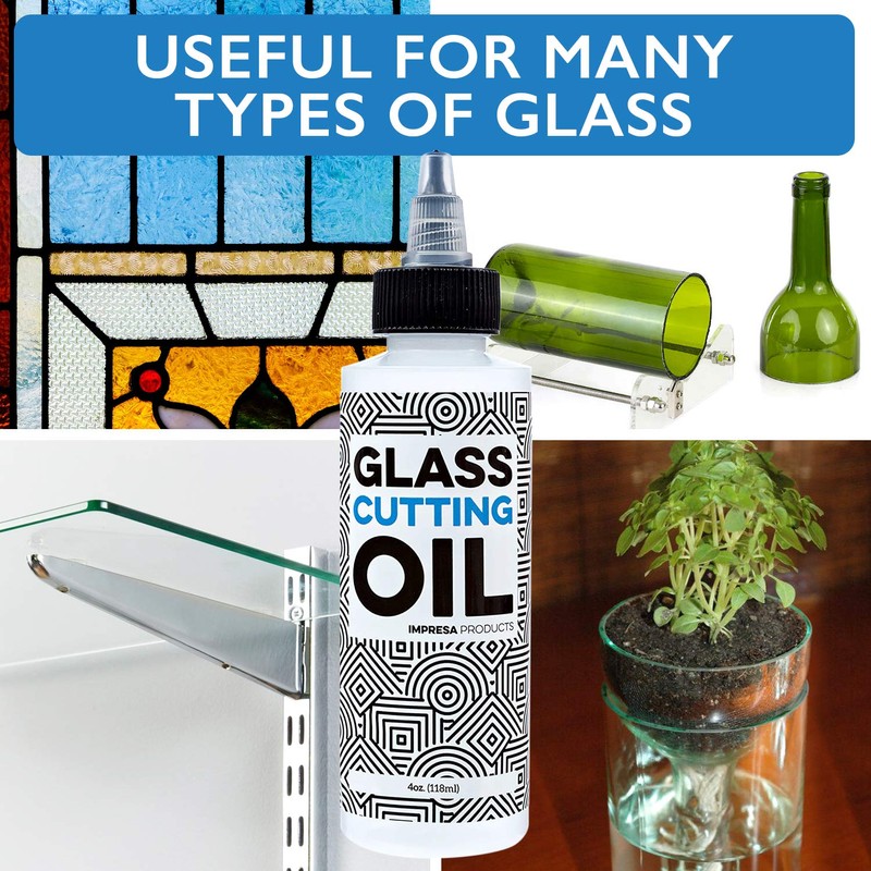 IMPRESA Glass Cutting Oil - Precision Twist Top for Extended