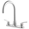 American Standard 7074550.002 Colony Pro Two-Handle High-Arc Kitchen Faucet Less