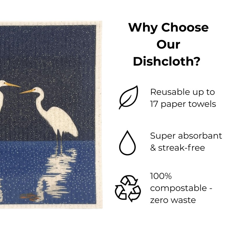 The Cosy Nest Company Swedish Dishcloths Pack of 6, Reusable