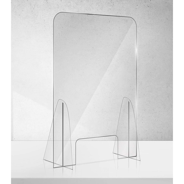 Manschin Laserdesign Acrylic Protective Shield, Sneeze Protection, Spit Protection, Counter