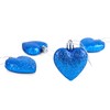 Christmas Concepts® Pack of 16 - Glitter Heart Shaped Baubles
