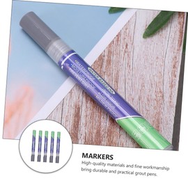 Gatuida 1 Set Tile Pen Grout Restorer Markers for Renewing and Repairing Stained Tile Seams Durable Material for Home Kitchen and Bathroom Use