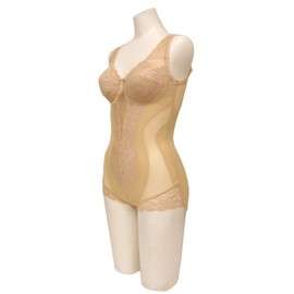 Tamura Body Shape, Made in Japan, Silky Body Shape, Multifunctional Bodysuit Flux Beige, M