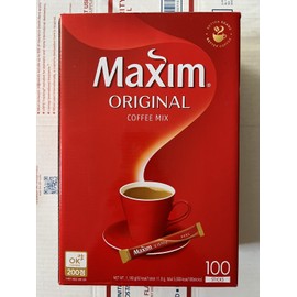 Maxim Original Coffee Mix Instant 100 Pcs Stick Instant Made in Korea