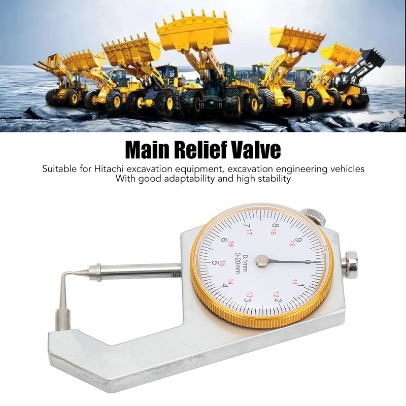 0 to 20mm Curved Tip Thickness Meter 0.1mm Resolution Precise