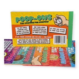 Poop-ons, The Coupons for Pooping - Perfect Gag Gift for Husbands, Boyfriends, and Fathers