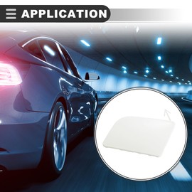 Motoforti Tow Hook Cover, Towing Hook Eye Hole Cover, for Nissan Sentra 2016-2019, ABS, White