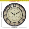 Infinity Instruments 16 inch No Battery Required Built-in Hygrometer Thermometer