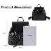 Goinsound Quilted Mini Backpack for Women, Vegan Leather Convertible Backpack