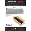 HIRAISM Aluminum Mesh Front Grille Net Car Custom Universal (Black,