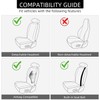 BEITK 2 Pack Leather Front Seat Covers, Universal Sideless Car