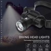 Diving Headlamp Super Bright Rechargeable Swimming Headlight Waterproof High Power